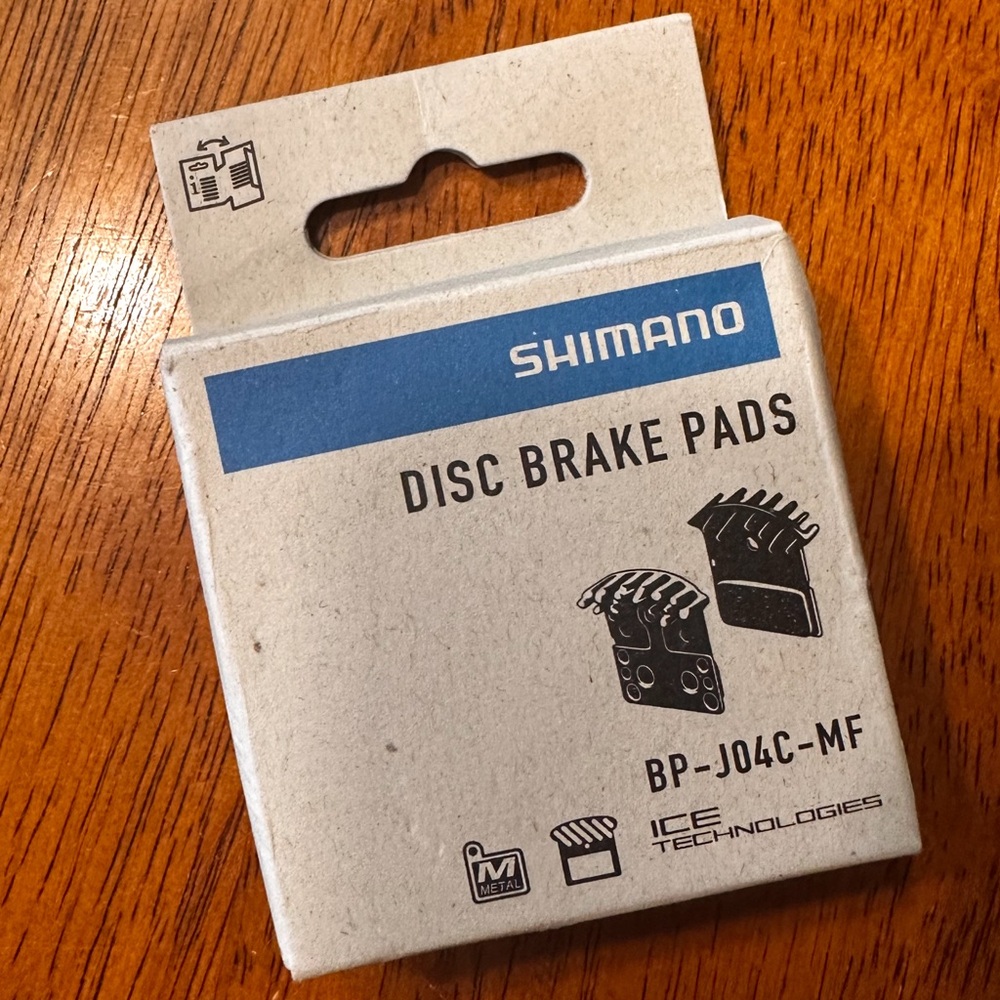 Shimano Gray and Blue Disc Brake Pads